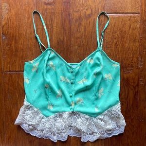 ONEILL Mint/Lace Crop Top